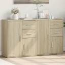  Skjenker 2 sonoma eik 60x31x70 cm konstruert tre