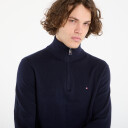 Genser Tommy Hilfiger Pima Org Ctn Cashmere Zip Mock Desert Sky L