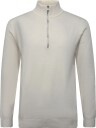 Lindbergh Ecovero Half Zip Knit   CHALK WHITE   L