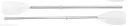Årer for gummibåt   Aluminium / Plast   124 cm