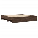  Sengeramme brun eik 200x200 cm konstruert tre 8721102856358