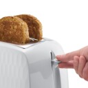 Russell Hobbs Honeycomb Brødrister 2-skiver Hvit med Manuell Stoppfunksjon