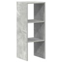  Bokhylle stablebar betong grå 30x30x80 cm konstruert tre