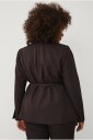 Ellos Plus collection   Blazer med knytbart belte   Brun