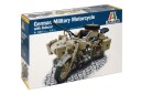 Italeri 1/9 BMW R75 Tysk Militær Motorsykkel med Sidevogn Modellbyggesett