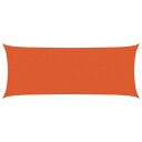vidaXL Solseil 160 g/m² oransje 2x5 m HDPE