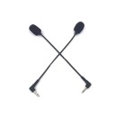 Mikrofon Mono for hodesett med bøybar arm 3,5 mm   19 cm