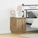  Nattbord med LED lys i artisan eik 39x34,5x50 cm