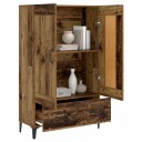 vidaXL Høyskap Gammelt tre 70 x 31 x 115 cm Konstruert tre
