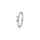 Mads Z Crown Tiara Ring 14 kt. Hvittgull 0,20 ct. 1641920-54 - Dame - White gold