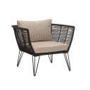 Bloomingville - Loungestol m/puter - Svart