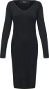 Vero Moda Maternity Vmmsaba Rib Ls V Neck Belt Dress Ga Noos   Black   XS