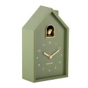 KARLSSON Alarm Clock Modern Cuckoo Oro Luxury Green   Khaki green   H 20CM