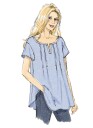 Butterick 6024- Topp Y (XS-S-M)