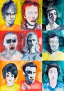 Headshot Grid No. 2 Plakat / 21x30cm