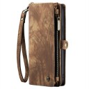 iPhone 15 Pro Max Caseme 2-i-1 Multifunksjonell Lommebok-deksel Brun