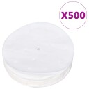 vidaXL Hamburgerpresse med 500 stk mellomleggspapir aluminium 13 cm