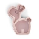 Done by Deer ™ Snack-tallerken av silikon Stick&Stay i Lalee rosa