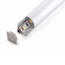 Alu Profil 6, hjørneprofil, 2000 x 16 x 16 mm, alu/opal
