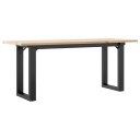  Salongbord O-ramme 110x40x45 cm heltre furu og støpejern 3282667