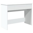  Sminkebord med speil hvit 100x45x76 cm