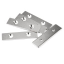 Supermagneter Metallplate med To Forsenkede Monteringshull 80x20x3 mm