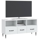  TV skap med skuff Hvit 102 x 34,5 x 50 cm Konstruert tre