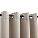 vidaXL Lystette gardiner med metallringer 2 stk beige 140x245 cm