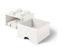LEGO Oppbevaringsboks med Skuff 4 Hvit