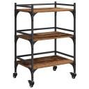 vidaXL Kjøkkenvogn Gamle tre 50 x 35 x 75.5 cm Konstruert tre