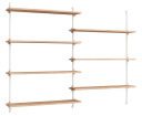 Moebe wall shelving ws.115.2.B Eik-hvit