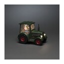 Konstsmide Julenisse med traktor