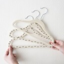 3 Sprouts Fløyelshengere 15 Stk Double Dot Beige Beige One Size