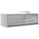  TV benker 2 stk grå sonoma 80x31x25,5 cm konstruert tre