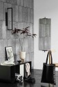 Kristina Dam Studio Curved Benk, Sort stål