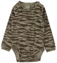 Sofie Schnoor Body L/æ 3 pack Dusty Green 1 år 80 Langermet Body Grønn