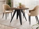 Hoban Spisebord rundt uttrekkbart 100-138 cm - Svart, brun