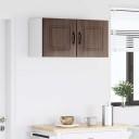  Kjøkkenskap 2 pcs Brun Eik 40 x 31 x 40 cm Konstruert tre