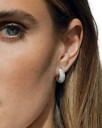 Tom Wood Jewellery Ice Hoop Small Pave Øredobber Sølv  female