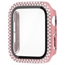 Rhinestone Dekorative Apple Watch SE (2022)/SE/6/5/4 Deksel med Skjermbeskytter - 40mm - Rosa