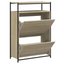  Skoskap sonoma eik 75x34x112 cm konstruert tre 8721012382718