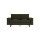 Vilsa 2 seters sofa   Brun/Mørkegrønn