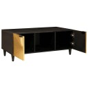 vidaXL Kaffebord Svart og Gull 100 x 54 x 40 cm heltre mango