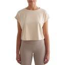 Aim'n Treningstopp Soft Basic Roll Sleeve Top Beige