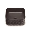 Bathco Sand Waves Firkantet Bolle Hvit Matt KO-4168