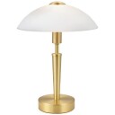 Eglo Solo 1 - Skrivebordslampe - 1 sokkel - E14 - hvit, matte brass
