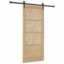 vidaXL Skydedør med Hardwaresett 86x198.5 cm Massivt Furutre