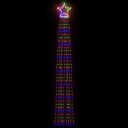 vidaXL Juletrelys 320 LEDs fargerik 375 cm