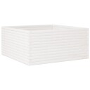  Plantekasse hvit 100x100x46 cm heltre furu