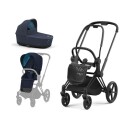 Komplett barnevogn Cybex Priam Matt Black/Nautical Blue  2022 modell 